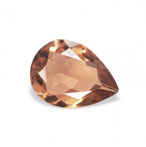 Turmalina Rojo ladrillo natural de 0.78 ct, En forma de pera, VVS