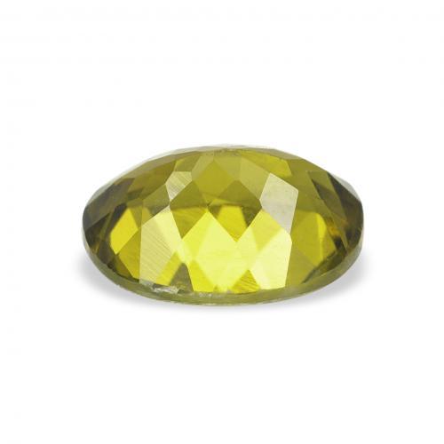 Turmalina Verde amarillento natural de 1.22 ct, Ovalada, VVS-VS