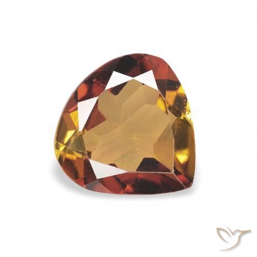 Turmalina Marrón cálido natural de 1.00 ct, En forma de pera, VVS-VS