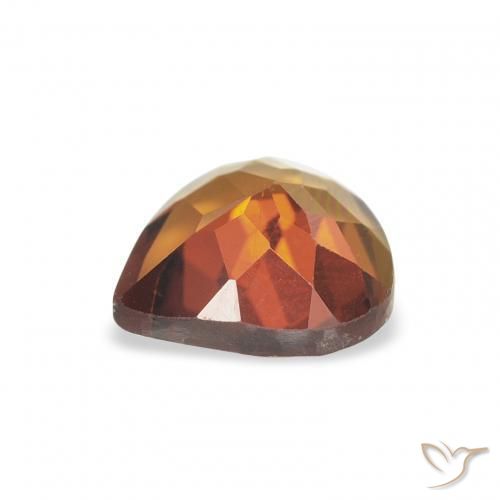 Turmalina Marrón cálido natural de 1.00 ct, En forma de pera, VVS-VS