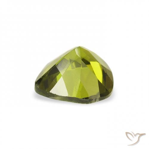 Turmalina Verde oscuro natural de 0.66 ct, En forma de pera, VVS-VS