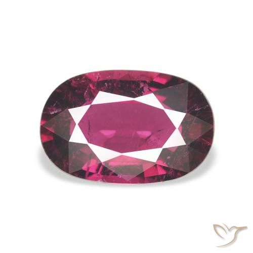 2.04ct Natural Medium Dark-Purple Turmalina, Ovalada, VS-SI