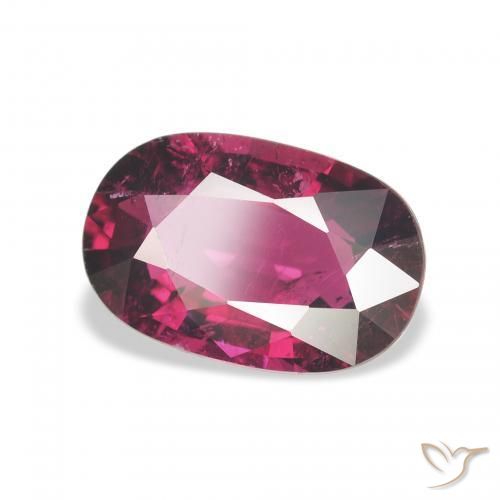 Turmalina Medium Dark-Purple natural de 2.04 ct, Ovalada, VS-SI