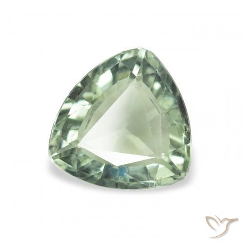 Turmalina Verde musgoso natural de 0.98 ct, Trillón, VVS