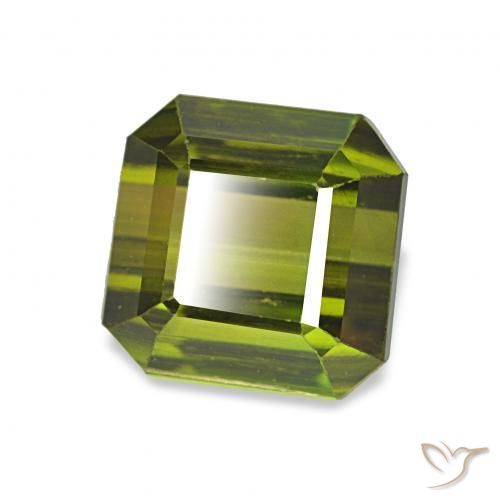 Turmalina Verde bosque natural de 2.17 ct, Corte Octágono / Esmeralda, VVS-VS