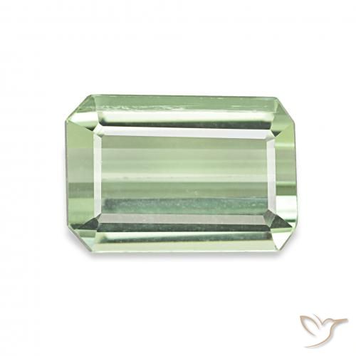 2.04ct Verde pera claro Turmalina, corte esmeralda, VS