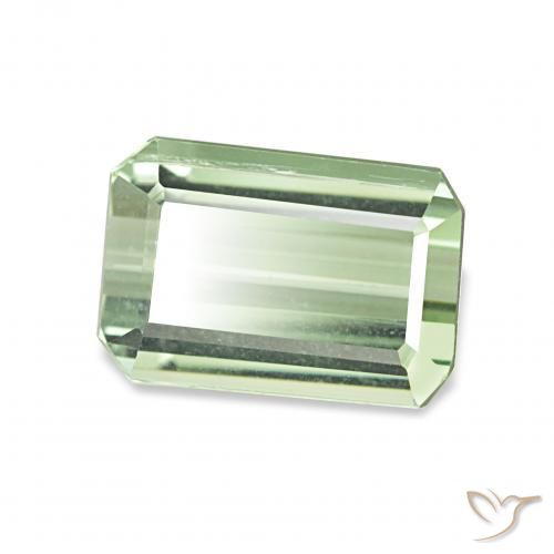 Turmalina Verde pera claro natural de 2.04 ct, Corte Octágono / Esmeralda, VS