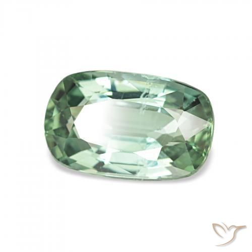 Turmalina Verde menta natural de 1.42 ct, Corte Octágono / Esmeralda, VS