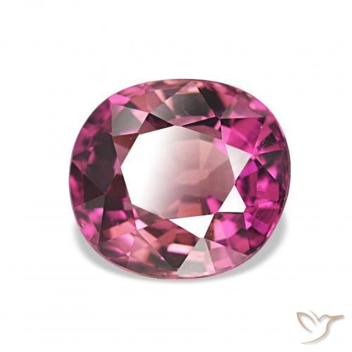 Turmalina Medium Dark-Purple natural de 2.60 ct, Ovalada, VVS-VS