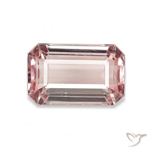 2.41ct Rosado claro Turmalina, corte esmeralda, VVS-VS