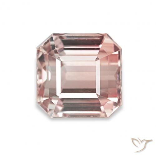 2.29ct Rosado terroso Turmalina, corte esmeralda, VVS
