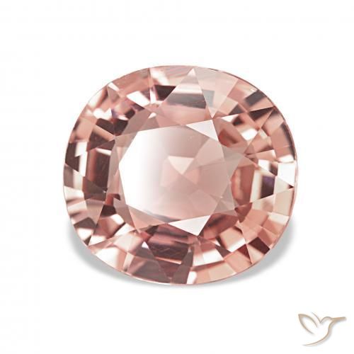 Turmalina Rosado naranja natural de 2.71 ct, Forma Cojín, VVS