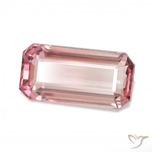 Turmalina Medium Light-Pink natural de 3.74 ct, Corte Octágono / Esmeralda, VS