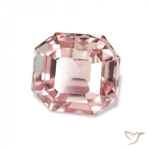 Turmalina Rosado terroso natural de 3.16 ct, Corte Octágono / Esmeralda, VS