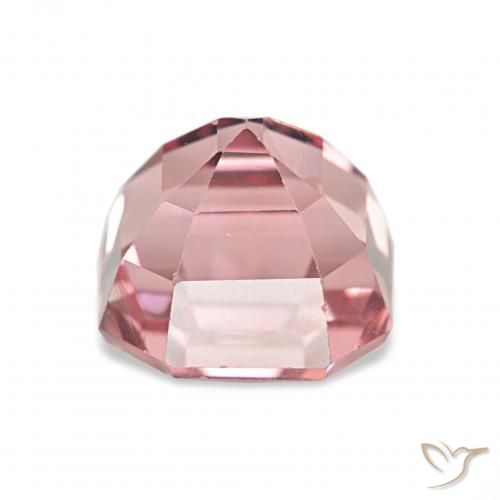 Turmalina Rosado terroso natural de 3.16 ct, Corte Octágono / Esmeralda, VS