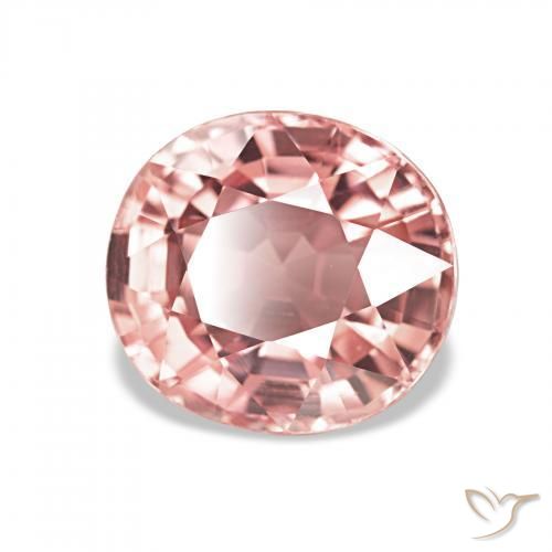 Turmalina Rojo mariquita natural de 1.84 ct, Ovalada, VS