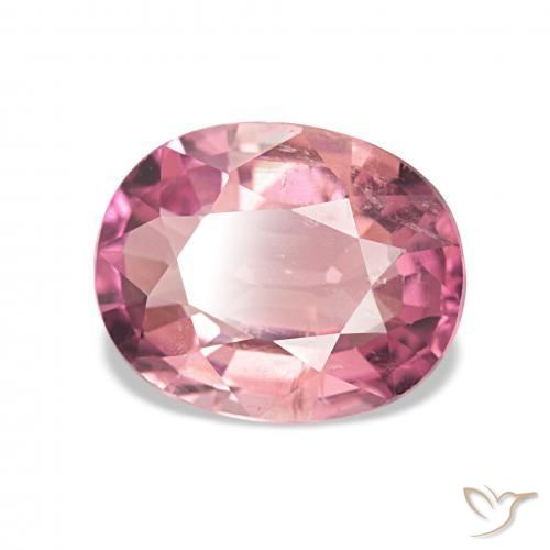 Turmalina Rosado intenso natural de 2.30 ct, Ovalada, VS