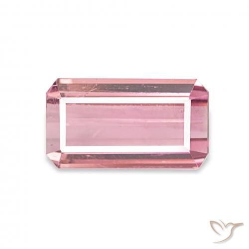 1.42ct Rosado claro Turmalina, corte esmeralda, VS