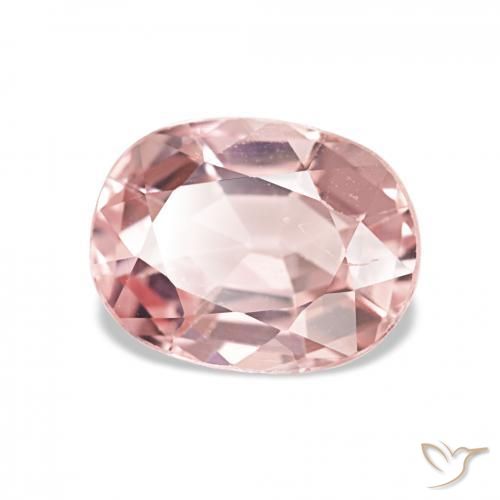 Turmalina Rosado terroso natural de 2.04 ct, Ovalada, VVS-VS