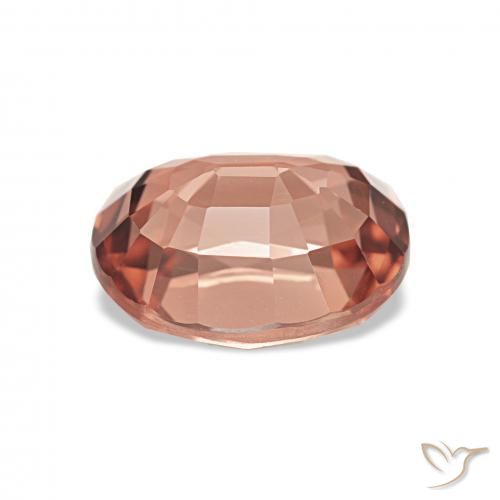 Turmalina Rosado naranja natural de 2.30 ct, Ovalada, VVS-VS