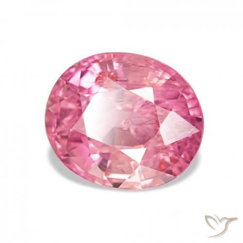 Turmalina Rosado Bubblegum natural de 2.73 ct, Ovalada, VS