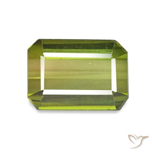 2.64ct Verde claro Turmalina, corte esmeralda, VVS-VS