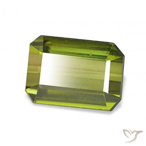 Turmalina Verde claro natural de 2.64 ct, Corte Octágono / Esmeralda, VVS-VS