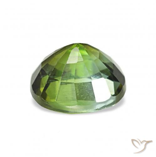 Turmalina Verde medio natural de 1.44 ct, Forma Cojín, VS