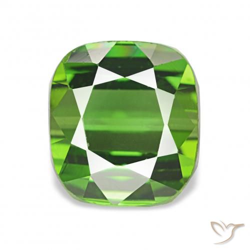 2.31ct Natural Verde oscuro Turmalina, Forma Cojín, VVS, Photo A