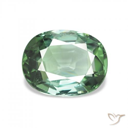 1.71ct Verde claro Turmalina Piedras Preciosas, Forma Cojín, VVS-VS