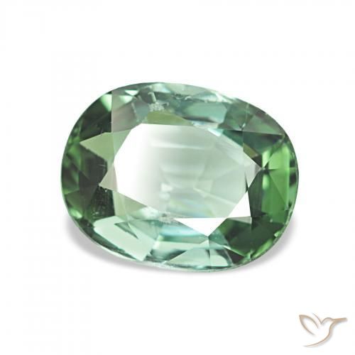 Turmalina Verde claro natural de 1.71 ct, Forma Cojín, VVS-VS