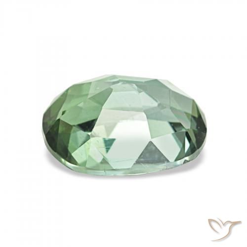 Turmalina Verde claro natural de 1.71 ct, Forma Cojín, VVS-VS