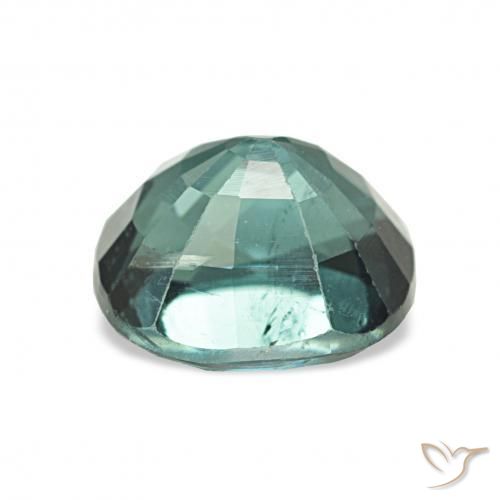 Turmalina Verde azul oscuro natural de 1.87 ct, Forma Cojín, VS