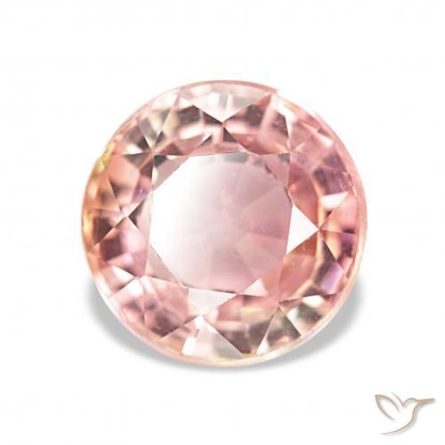 Turmalina Rosado claro natural de 2.06 ct, Redondo, VS