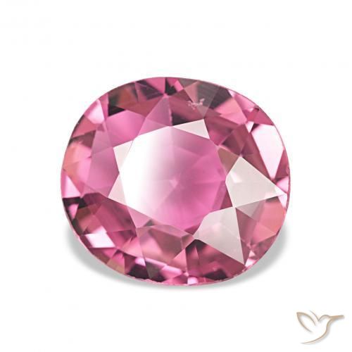 Turmalina Rosado medio natural de 1.91 ct, Ovalada, VS