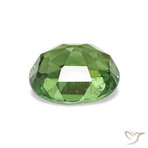 Turmalina Verde oscuro natural de 1.32 ct, Ovalada, VS