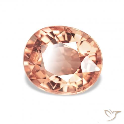 Turmalina Naranja medio natural de 1.82 ct, Ovalada, VS