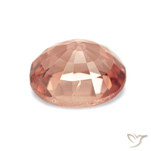 Turmalina Naranja medio natural de 1.82 ct, Ovalada, VS