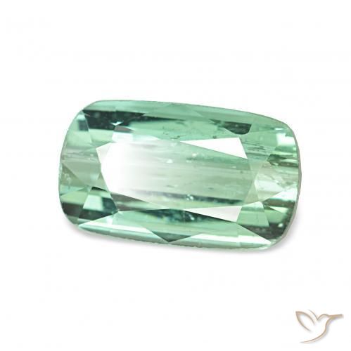Turmalina Verde menta natural de 1.80 ct, Forma Cojín, VS