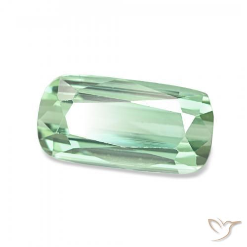 Turmalina Verde menta natural de 2.05 ct, Forma Cojín, VS