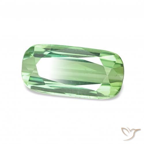 Turmalina Verde claro natural de 2.21 ct, Forma Cojín, VS
