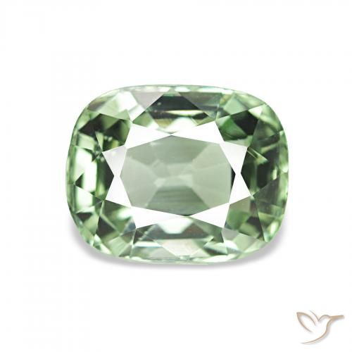 1.80ct Verde cálido Turmalina Piedras Preciosas, Forma Cojín, VS