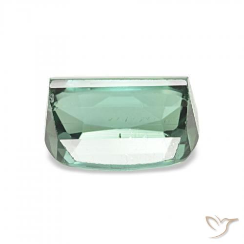 Turmalina Verde azulado claro natural de 1.75 ct, Forma Cojín, VS