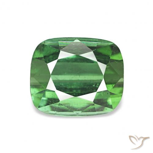 2.00ct Verde Turmalina, Forma Cojín, VS