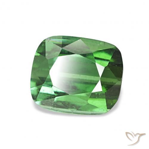 Turmalina Verde natural de 2.00 ct, Forma Cojín, VS