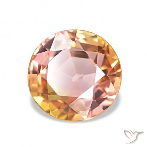 Turmalina Multicolor natural de 2.03 ct, Redondo, VVS