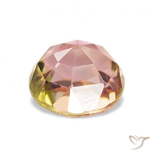 Turmalina Multicolor natural de 2.03 ct, Redondo, VVS