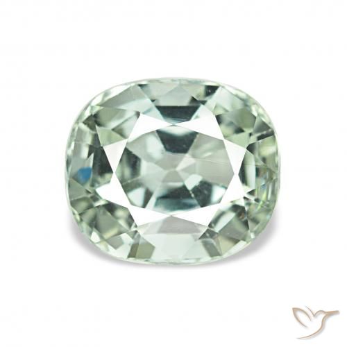1.64ct Verde claro Turmalina Piedras Preciosas, Forma Cojín, VVS