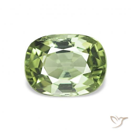 1.31ct Verde bosque Turmalina Piedras Preciosas, Forma Cojín, VS