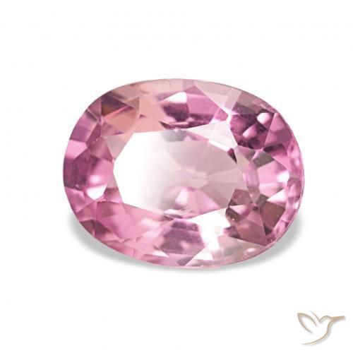 Turmalina Rosado Bubblegum natural de 1.40 ct, Ovalada, VVS